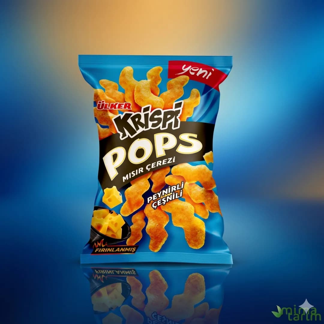 Krıspi Pops Peynir Aromalı Mısır Çerezi