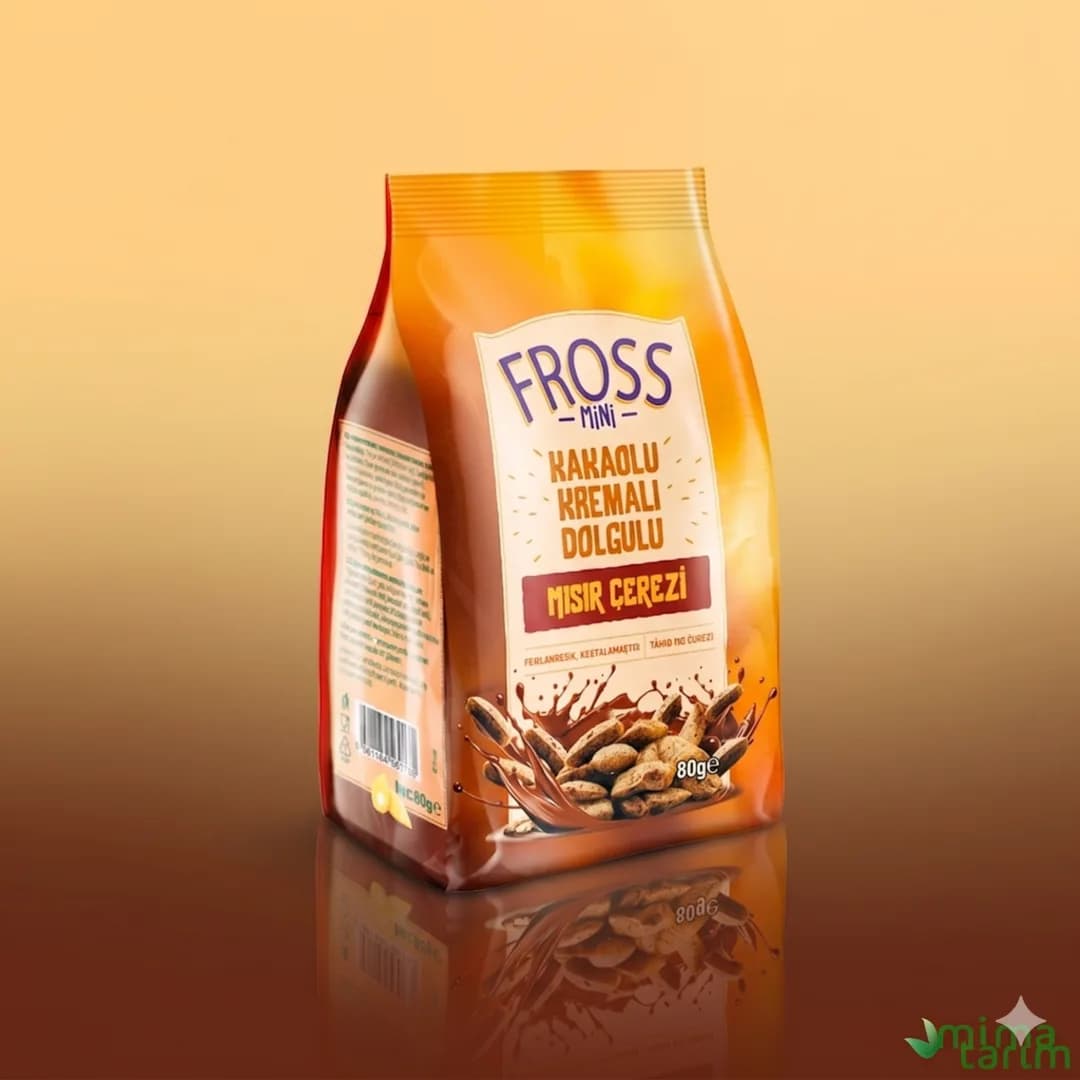 Fross Kakao Kremalı Dolgulu Mısır Çerezi